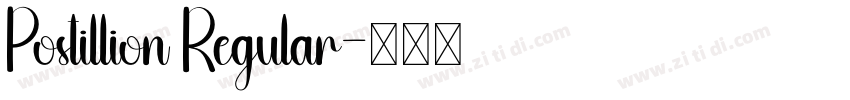 Postillion Regular字体转换